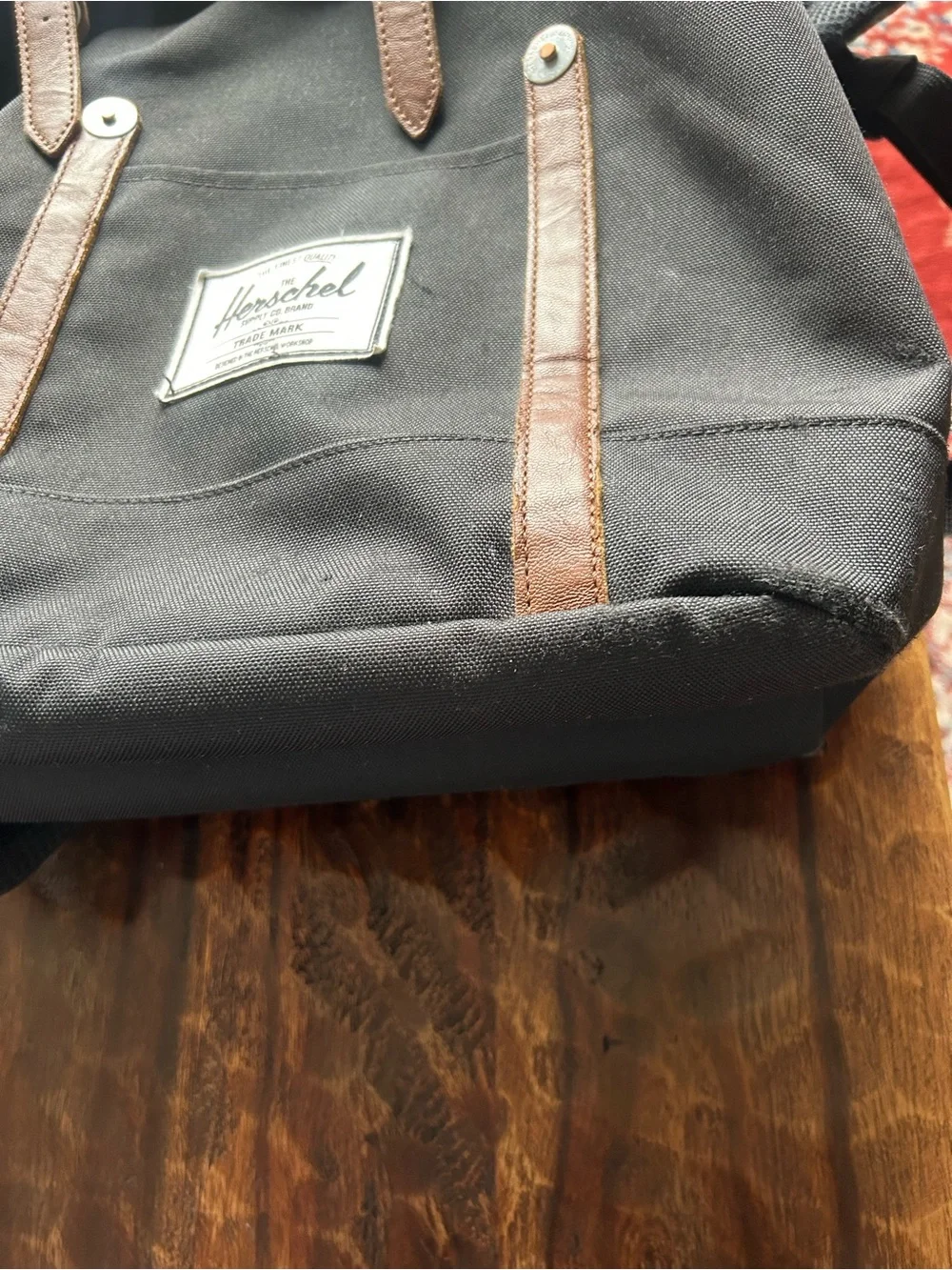 Herschel Supply Co. Retreat Backpack Black Canvas School Travel Laptop Bag